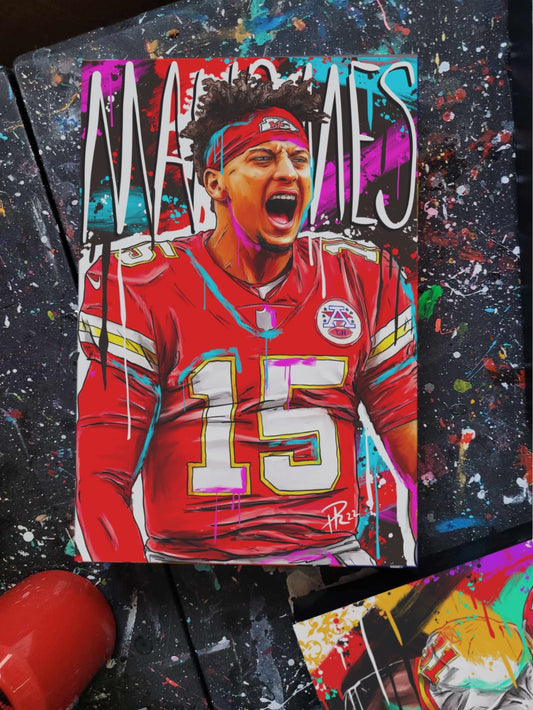 Game Time - Patrick Mahomes - Mini Print