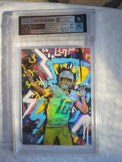 "Lightening Canon" Justin Herbert - 1 of 1 Art Card