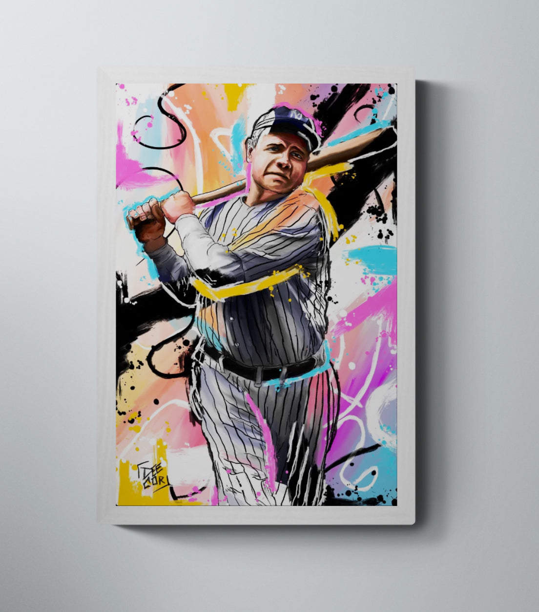 The Great Bambino - Babe Ruth - Canvas Print