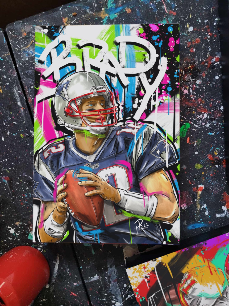 Pat Tom Brady Mini Prints