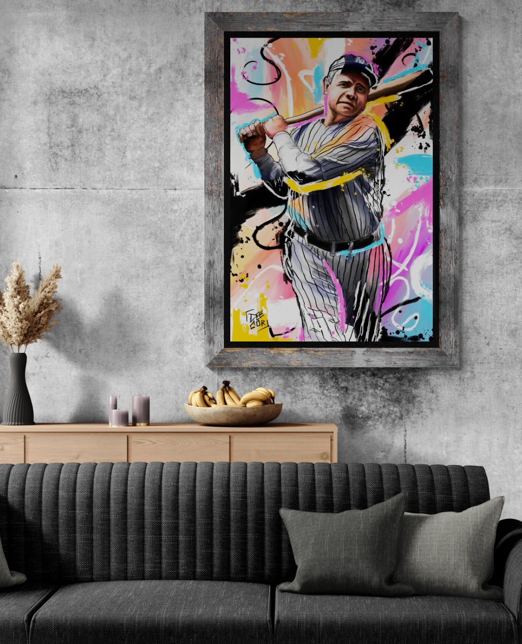 The Great Bambino - Babe Ruth - Canvas Print