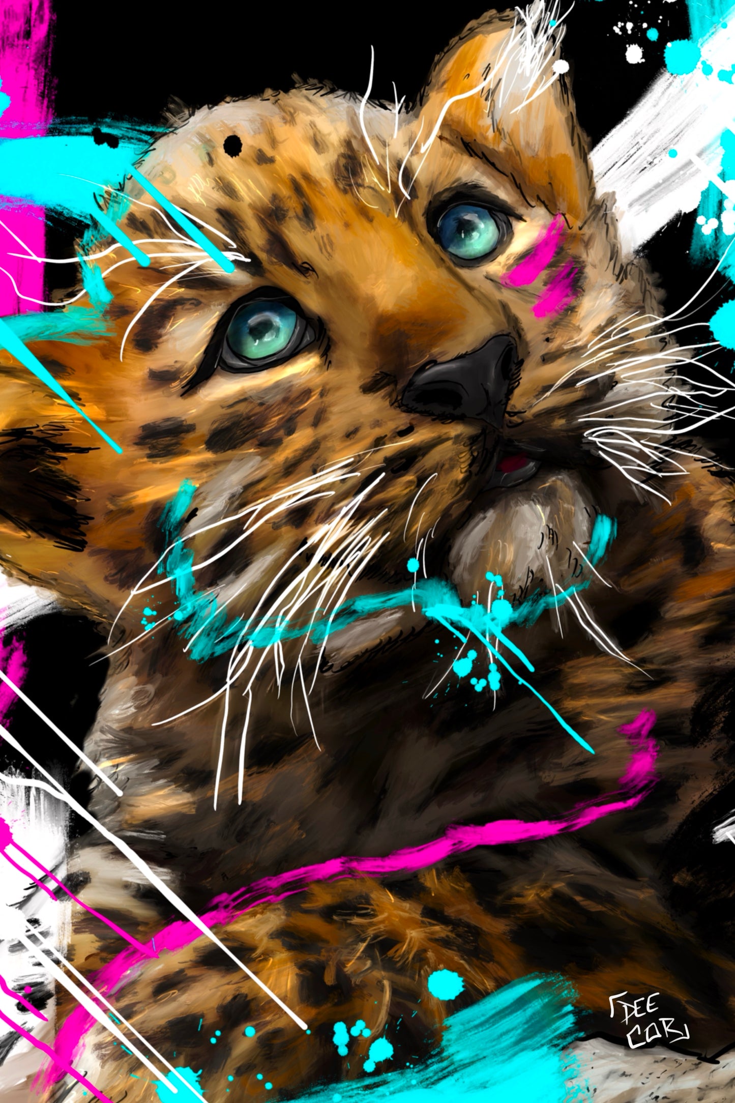 Amur Leopard Mini Prints