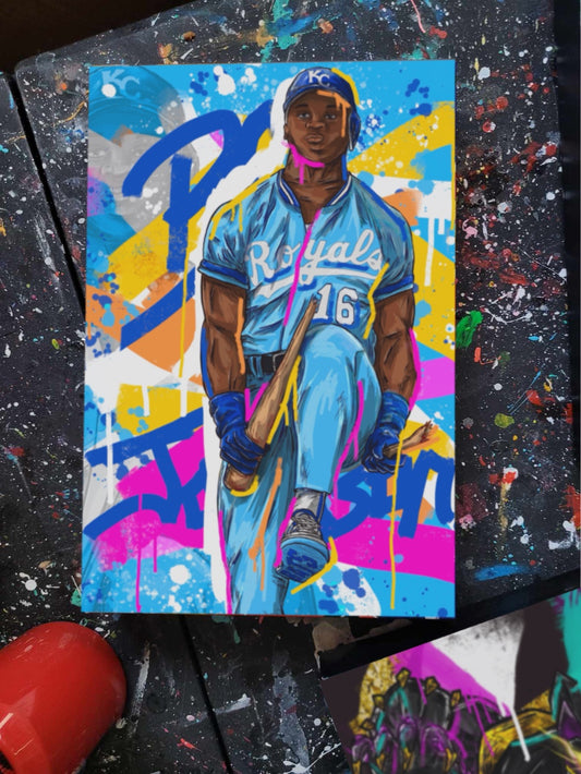 Bat Breaker - Bo Jackson  Mini Prints