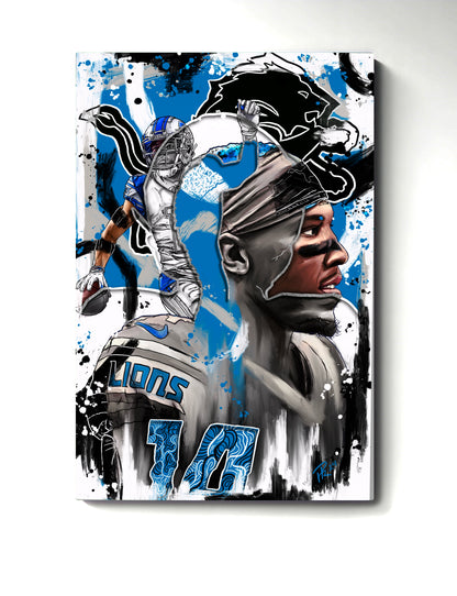 Amon Ra St. Brown. - Detroit Lion - Mini Print