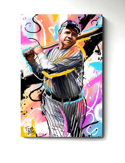 The Great Bambino - Babe Ruth Mini Print